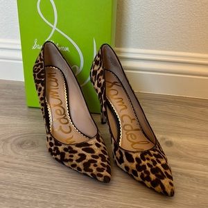 Sam Edelman Hazel Pump in Leopard Print Dyed Calf Hair
